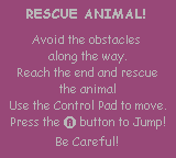 Barbie: Pet Rescue (Game Boy Color) screenshot: Getting instructions on how to rescue an animal