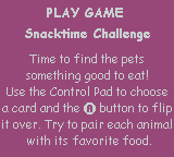 Barbie: Pet Rescue (Game Boy Color) screenshot: Getting instructions on how to play a mini-game that will raise your pet's happiness