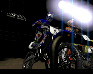 VMX Racing (PlayStation) screenshot: The intro movie.