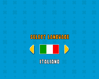 Baby Felix Tennis (PlayStation) screenshot: Select language.