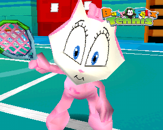 Baby Felix Tennis (PlayStation) screenshot: Cute?