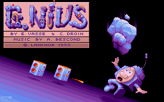 G.Nius (Amiga) screenshot: Title screen