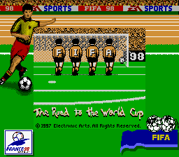 FIFA: Road to World Cup 98 (Game Boy) screenshot: Title Screen