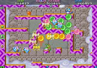 Bubble Symphony (Arcade) screenshot: And another enemies
