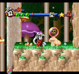 Punky Skunk (PlayStation) screenshot: Second gadget - a pogo stick!