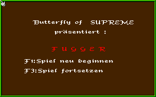 Fugger (Amiga) screenshot: Title screen