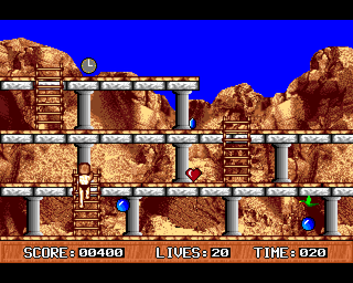Wizards Castle (Amiga) screenshot: Using the ladder