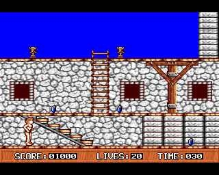 Wizards Castle (Amiga) screenshot: Necessary to go to each floor