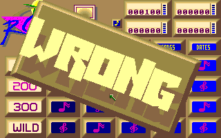 Rock Challenge (Amiga) screenshot: Wrong