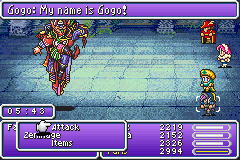 Final Fantasy V Advance (Game Boy Advance) screenshot: Famed mimic Gogo
