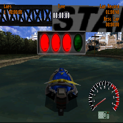 Aqua GT (PlayStation) screenshot: Qualifying. Good luck.