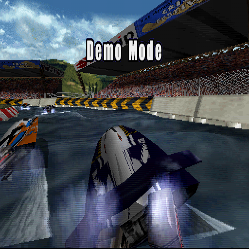 Aqua GT (PlayStation) screenshot: Demo mode.