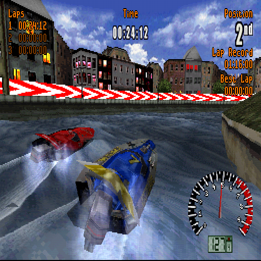 Aqua GT (PlayStation) screenshot: Almost reaching the "top".