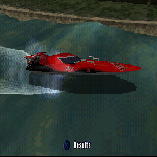 Aqua GT (PlayStation) screenshot: The winner (CPU).