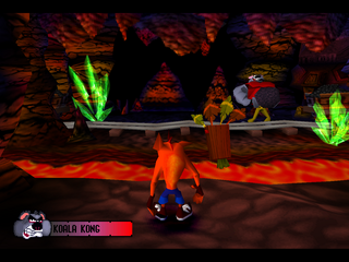 Crash Bandicoot (PlayStation) screenshot: Koala Kong