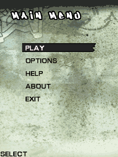 FIFA Street 2 (J2ME) screenshot: Main menu