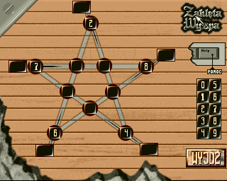 Zaklęta Wyspa (Amiga) screenshot: Matematyczna gwiazda