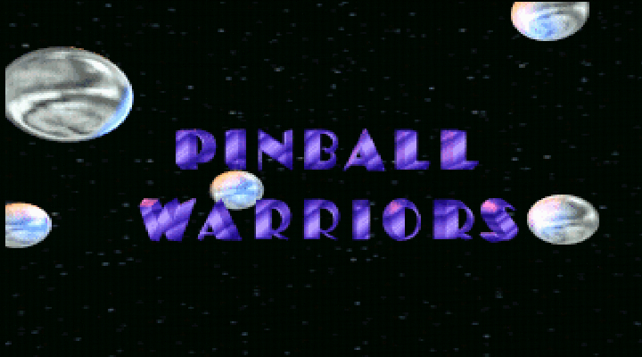 Pinball Warriors (DOS) screenshot: Animated logo