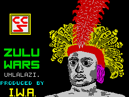 Zulu War (ZX Spectrum) screenshot: Title screen (Umlalazi)