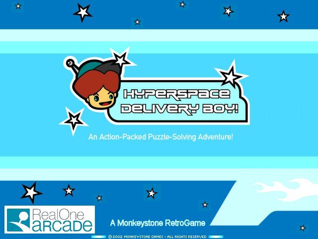 Hyperspace Delivery Boy! (Windows) screenshot: PC title screen
