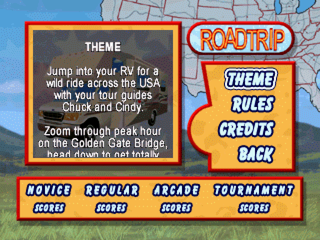 Patriotic Pinball (PlayStation) screenshot: Road Trip Introduction