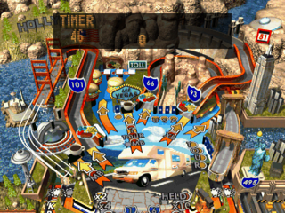 Patriotic Pinball (PlayStation) screenshot: Diner challenge