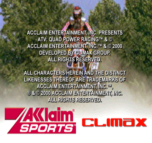 ATV: Quad Power Racing (PlayStation) screenshot: Acclaim / Climax.