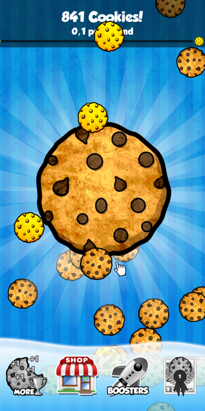 Cookie Clickers (Android) screenshot: Golden Cookies rain