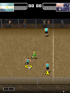 FIFA Street 2 (J2ME) screenshot: Running with the ball