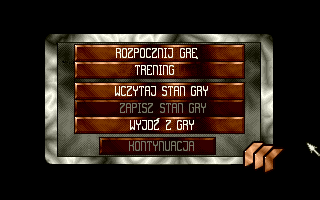 Zaklęta Wyspa (Amiga) screenshot: Main menu