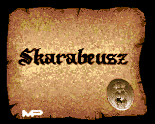 Skarabeusz (Amiga) screenshot: Title screen
