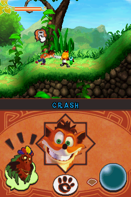 Screenshot of Crash: Mind Over Mutant (Nintendo DS, 2008) - MobyGames