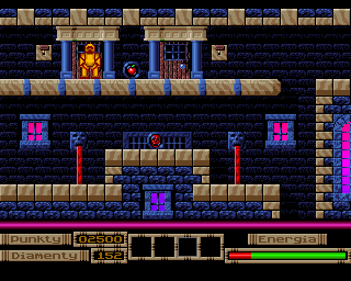 Atlantyda (Amiga) screenshot: Red skull