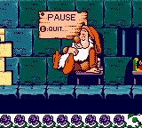 Walt Disney's Snow White and the Seven Dwarfs (Game Boy Color) screenshot: Pause