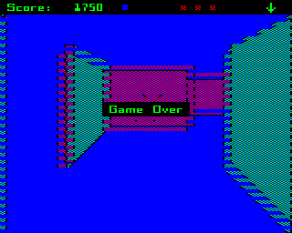 Maze (BBC Micro) screenshot: Game over