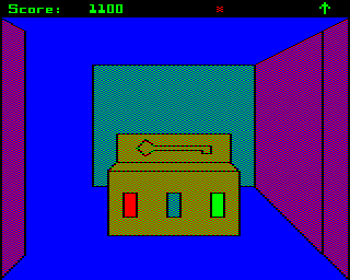 Maze (BBC Micro) screenshot: When all tags have been found the key can be retrieved