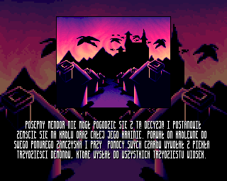 Zaklęta Wyspa (Amiga) screenshot: Demons unleashed