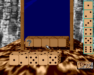Zaklęta Wyspa (Amiga) screenshot: Kostki