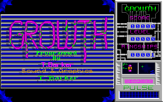 Growth (Amiga) screenshot: Title screen