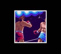 TKO Super Championship Boxing (SNES) screenshot: Meanwhile... This image will appear everytime you beat your opponent.