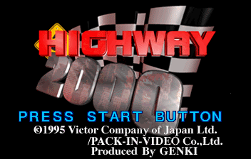 Highway 2000 (SEGA Saturn) screenshot: Highway 2000 title screen
