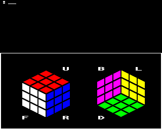 Cube Master (BBC Micro) screenshot: Starting out
