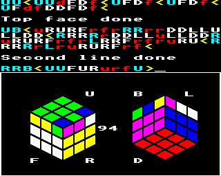 Cube Master (BBC Micro) screenshot: It's getting there...