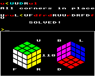Cube Master (BBC Micro) screenshot: It did it in the end