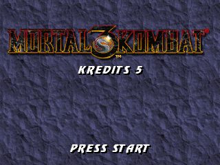 Mortal Kombat 3 (PlayStation) screenshot: Title screen