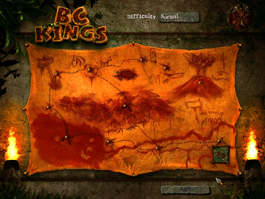 BC Kings (Windows) screenshot: Campaign mission selection.