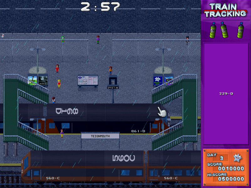 Train Tracking (Windows) screenshot: Rainy weather