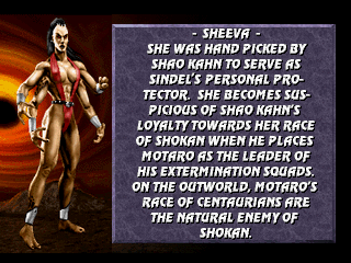 Mortal Kombat 3 (PlayStation) screenshot: Sheeva
