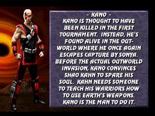 Mortal Kombat 3 (PlayStation) screenshot: Kano