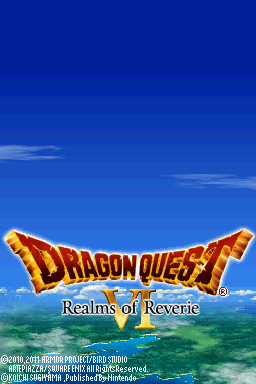 Dragon Quest VI: Realms of Revelation (Nintendo DS) screenshot: Title screen
